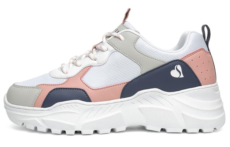 (Women) Skechers B-Rad Sport Shoes White/Blue/Pink 155056-WPBL