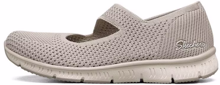 women-skechers-be-cool-breathable-durable-low-top-casual-grey-tan-100349-tpe