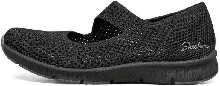 women-skechers-be-cool-black-breathable-low-top-100349-bbk