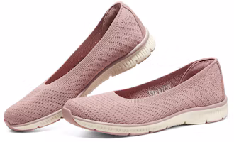 Lookbook (W) Skechers Be-Cool 'Rose Pink Slip-On' Sepatu Tanpa Tali Wanita 100360-MVE