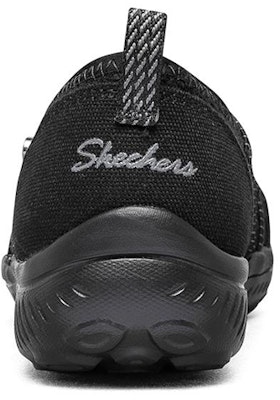 Skechers Be-Light 休閒運動畫款懶人鞋 女款 黑 Shop Skechers Be-Light 休閒運動畫款懶人鞋 女款 黑