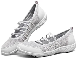 Lookbook Skechers BE-Light 一腳蹬 女款 淺灰色