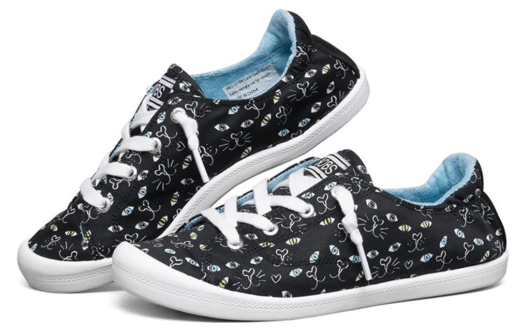 Lookbook (W) Skechers Beach Bingo ''Noir Multicolore'' 113109-BKMT