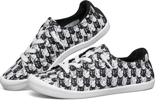 Lookbook (W) Skechers Beach Bingo 'Hitam Multicolor' 33367-BKMT