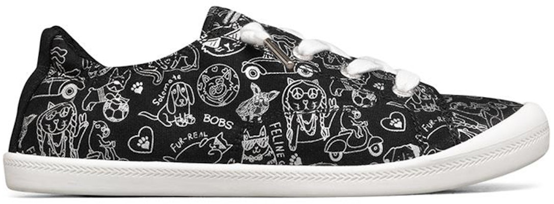 (Women) Skechers Beach Bingo 'Black White' 113216-BKSL Order (Women) Skechers Beach Bingo 'Black White' 113216-BKSL