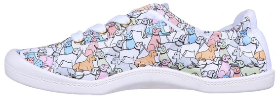 (Women) Skechers Beach Bingo 'Casual Fashion White' 114058-WMLT (Women) Skechers Beach Bingo 'Casual Fashion White' 114058-WMLT