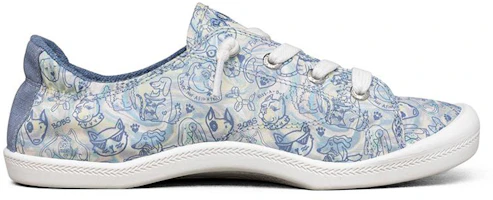 Order (W) Skechers Beach Bingo Sepatu Kanvas Rendah Biru/Putih 113581-MLT