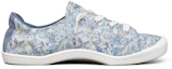 Order (W) Skechers Beach Bingo Lage Canvas Schoen Blauw/Wit 113581-MLT