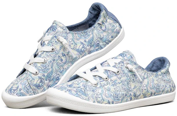 (W) Skechers Beach Bingo Lage Canvas Schoen Blauw/Wit 113581-MLT Lookbook (W) Skechers Beach Bingo Lage Canvas Schoen Blauw/Wit 113581-MLT