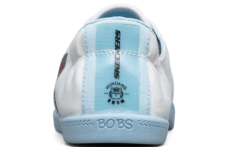 Lookbook (W) Skechers Beach Bingo My Emperor Sleeps All Night Kasut Kanvas Putih/Biru 66666273-WLB