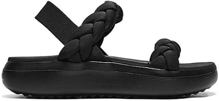 Skechers 時尚增高 沙灘涼鞋 女款 黑色 Order Skechers 時尚增高 沙灘涼鞋 女款 黑色