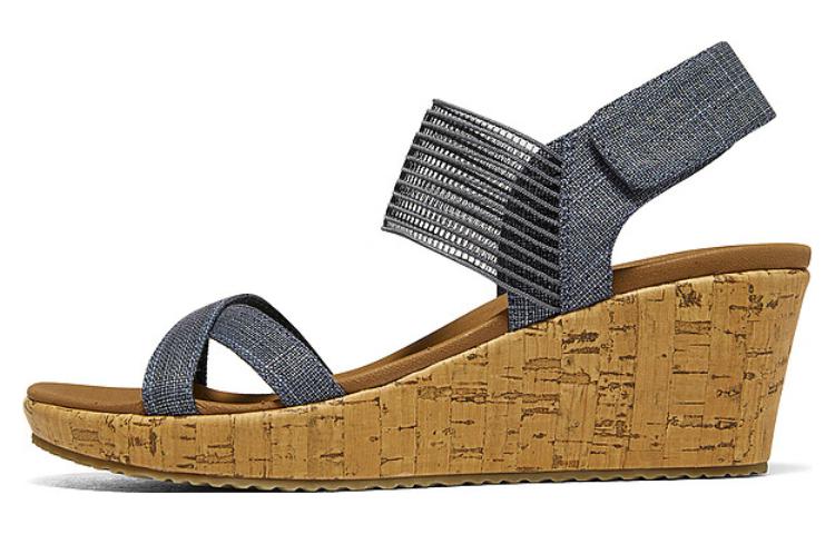 Buy Skechers Cali Beverlee Beverlee-休閒外出 坡跟休閒涼鞋 女款 藍棕