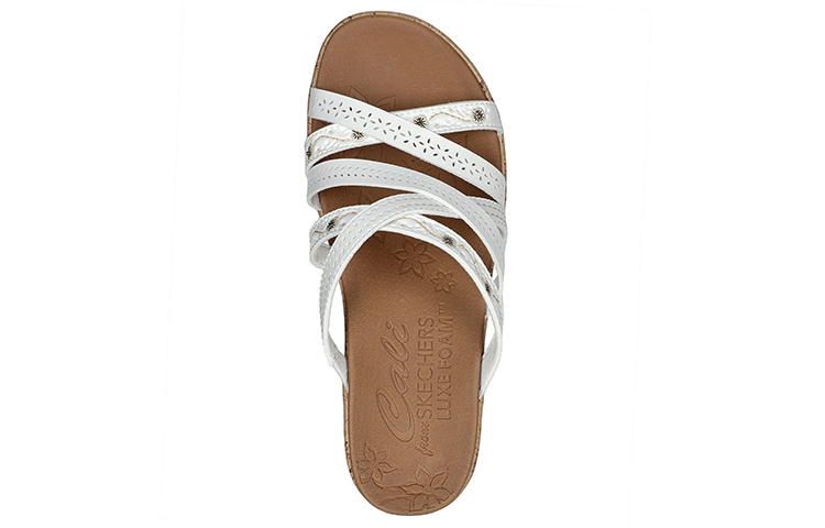 Lookbook (W) 斯凯奇 Beverlee-Clicky Vibes '白色' 女款拖鞋 119255-WHT