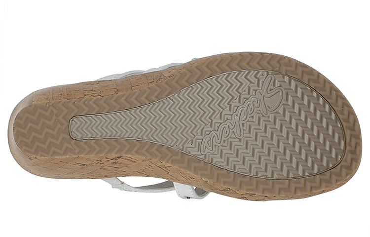 Shop (W) 斯凯奇 Beverlee-Clicky Vibes '白色' 女款拖鞋 119255-WHT