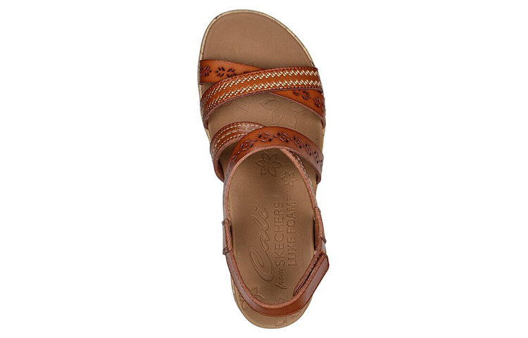 Shop (Women) Skechers Beverlee-Delicate 'Fashion Wedge Sandal Brown' 119339-LUG
