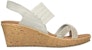 (Women) Skechers Beverlee-Fancy Sips 'White Wedge Sandal' 119200-NAT