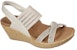 (Women) Skechers Beverlee-Fancy Sips 'White Wedge Sandal' 119200-NAT