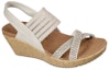 Lookbook (Women) Skechers Beverlee-Fancy Sips 'White Wedge Sandal' 119200-NAT