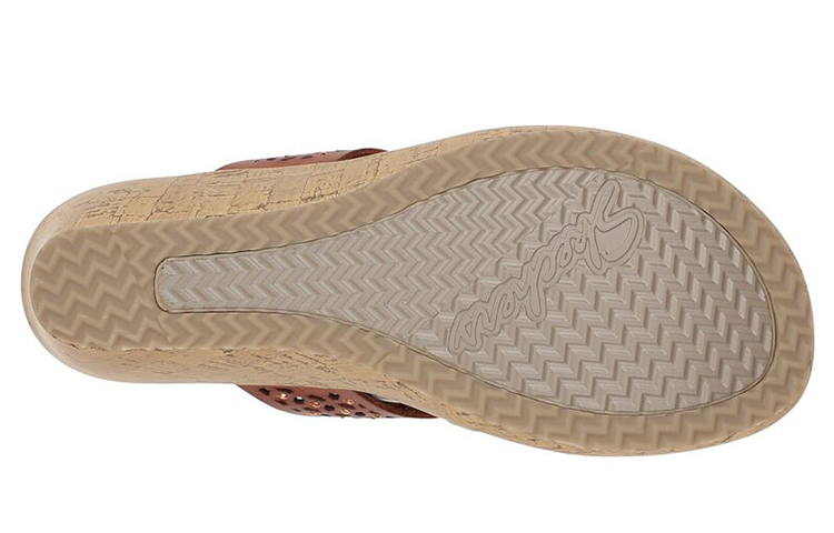 Lookbook (W) Skechers Beverlee-Pier Stroll 'Coffee' Sandalias Mujer Marrón. 119150-LUG