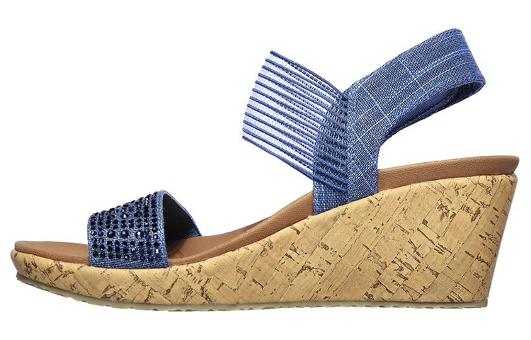 (Women) Skechers Beverlee-Pretty Chic Sandal 'Blue' 119084-NVY