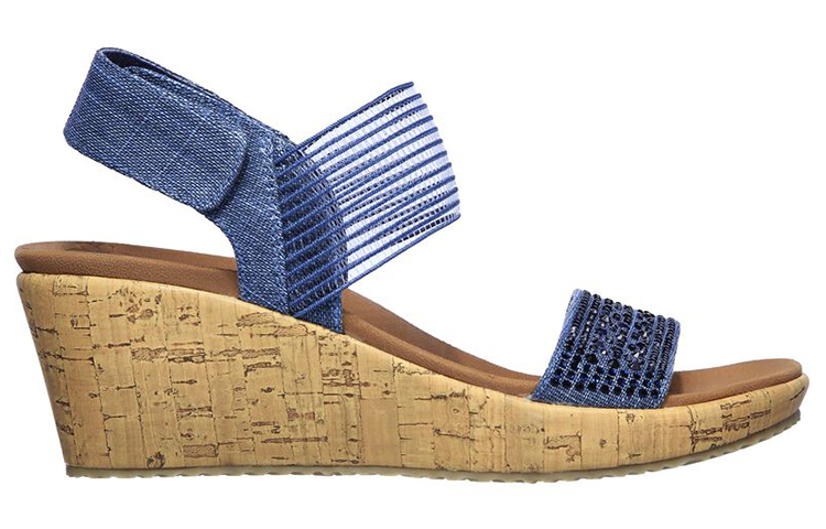 Order (Women) Skechers Beverlee-Pretty Chic Sandal 'Blue' 119084-NVY