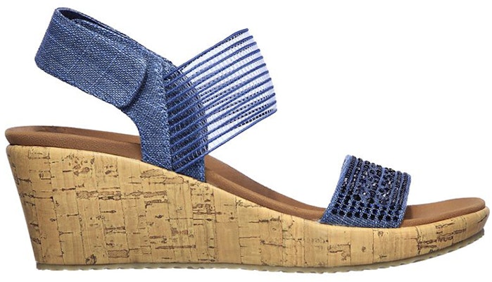 (Women) Skechers Beverlee-Pretty Chic Sandal 'Blue' 119084-NVY Order (Women) Skechers Beverlee-Pretty Chic Sandal 'Blue' 119084-NVY