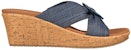 (Women) Skechers Beverlee-Sail 'Blue Brown' 119327-NVY