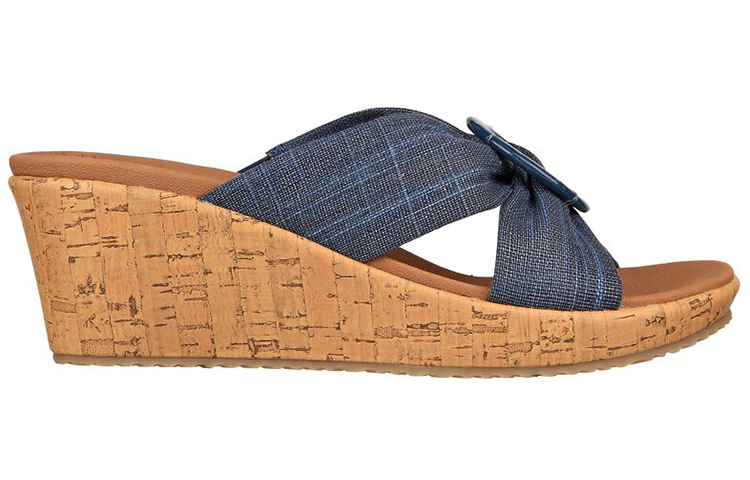 Order (Women) Skechers Beverlee-Sail 'Blue Brown' 119327-NVY