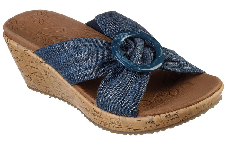 Lookbook (Women) Skechers Beverlee-Sail 'Blue Brown' 119327-NVY