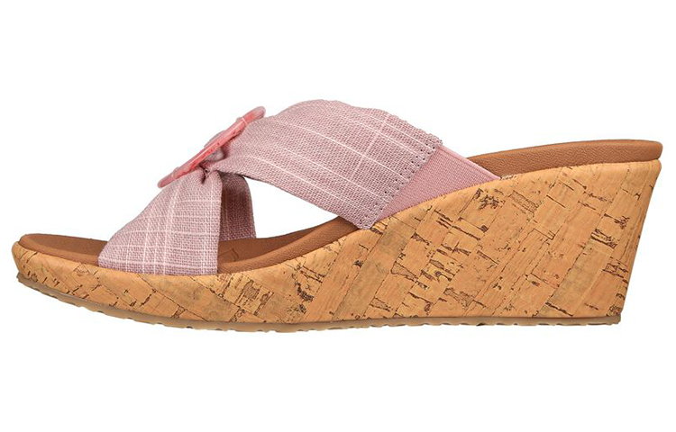 Buy Skechers Beverlee-Sail 坡跟休閒時尚涼鞋 女款 粉棕