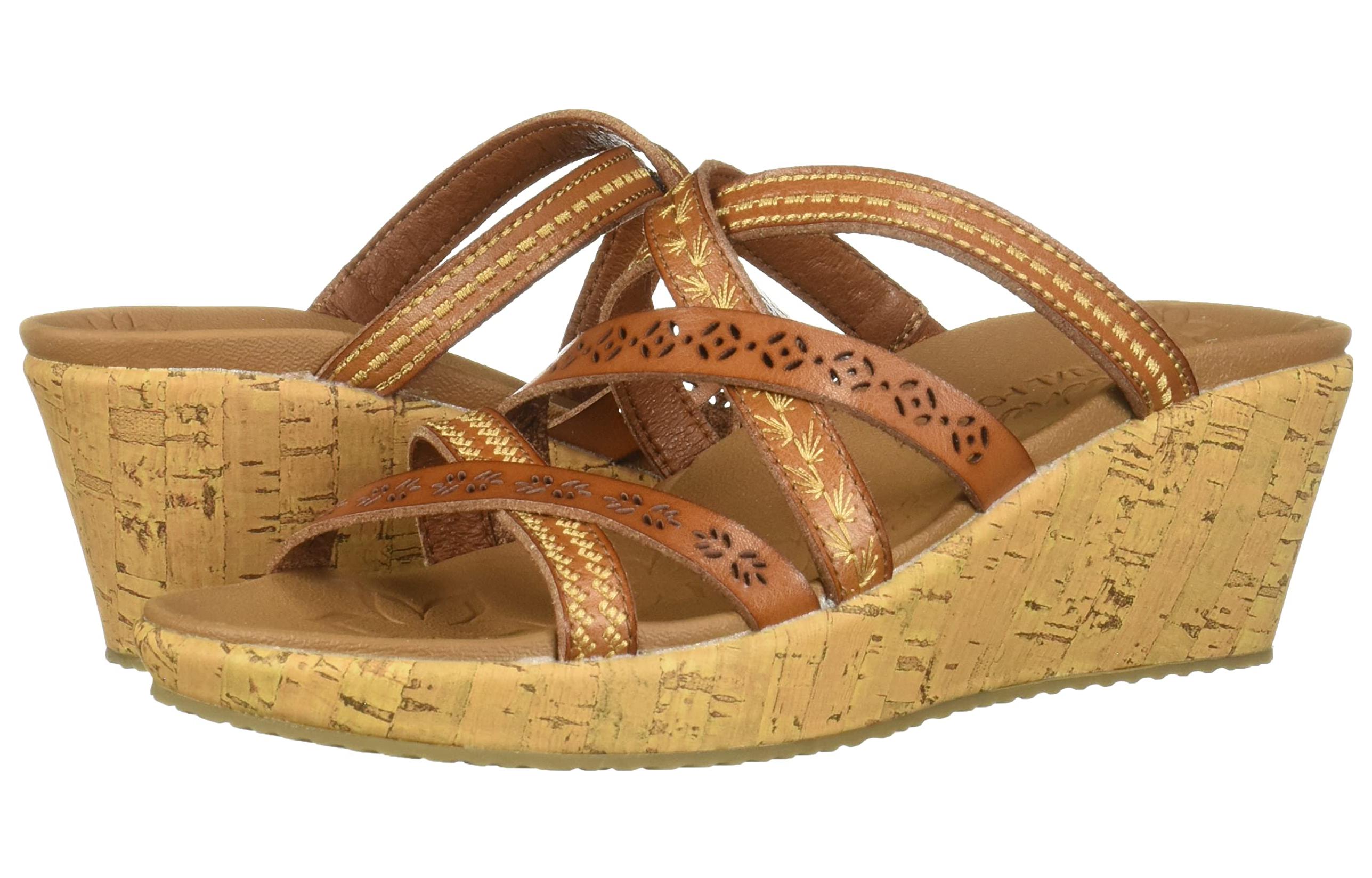 Lookbook (Women) Skechers Beverlee-Tiger Posse Sandal 'Coffee' 31714-LUG