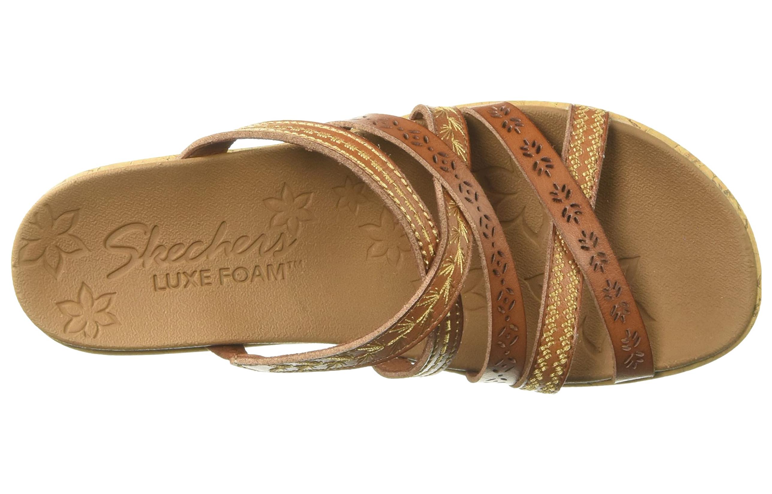 Shop (Women) Skechers Beverlee-Tiger Posse Sandal 'Coffee' 31714-LUG