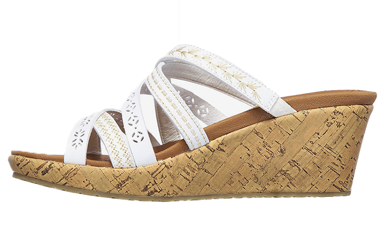 (Women) Skechers Beverlee-Tiger Posse Sandal 'White' 31714-WHT