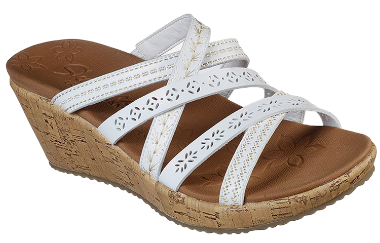 Lookbook (Women) Skechers Beverlee-Tiger Posse Sandal 'White' 31714-WHT