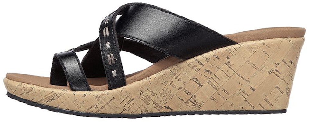 (Women) Skechers Beverlee 'Black Brown Wedge' 119085-BLK Buy (Women) Skechers Beverlee 'Black Brown Wedge' 119085-BLK