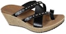 (Women) Skechers Beverlee 'Black Brown Wedge' 119085-BLK