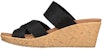 (Women) Skechers Beverlee 'Black Brown Wedge Fashion Slide' 119326-BLK