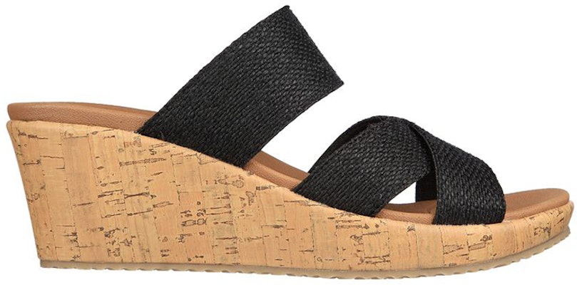 (W) レディース スケッチャーズ ビバリー『ブラックブラウン ウェッジ ファッションスライド』119326-BLK 119326-BLK Order (W) レディース スケッチャーズ ビバリー『ブラックブラウン ウェッジ ファッションスライド』119326-BLK 119326-BLK