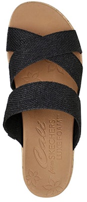 (Women) Skechers Beverlee 'Black Brown Wedge Fashion Slide' 119326-BLK Shop (Women) Skechers Beverlee 'Black Brown Wedge Fashion Slide' 119326-BLK