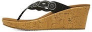 Buy (Women) Skechers Beverlee 'Black Casual Wedge Slide' 119257-BLK