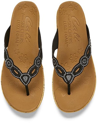 (Women) Skechers Beverlee 'Black Casual Wedge Slide' 119257-BLK Shop (Women) Skechers Beverlee 'Black Casual Wedge Slide' 119257-BLK