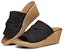 (Women) Skechers Beverlee 'Black Wedge Slide' 32958-BLK