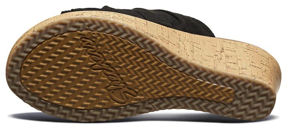 (Women) Skechers Beverlee 'Black Wedge Slide' 32958-BLK Shop (Women) Skechers Beverlee 'Black Wedge Slide' 32958-BLK