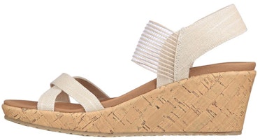 (Women) Skechers Beverlee 'Casual Outing White' 119323-NAT (Women) Skechers Beverlee 'Casual Outing White' 119323-NAT