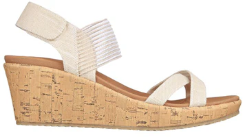 Order Skechers Beverlee-休閒外出坡跟涼鞋 女款 白