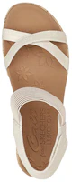 Shop Skechers Beverlee-休閒外出坡跟涼鞋 女款 白