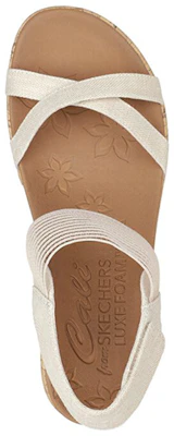 (Women) Skechers Beverlee 'Casual Outing White' 119323-NAT Shop (Women) Skechers Beverlee 'Casual Outing White' 119323-NAT
