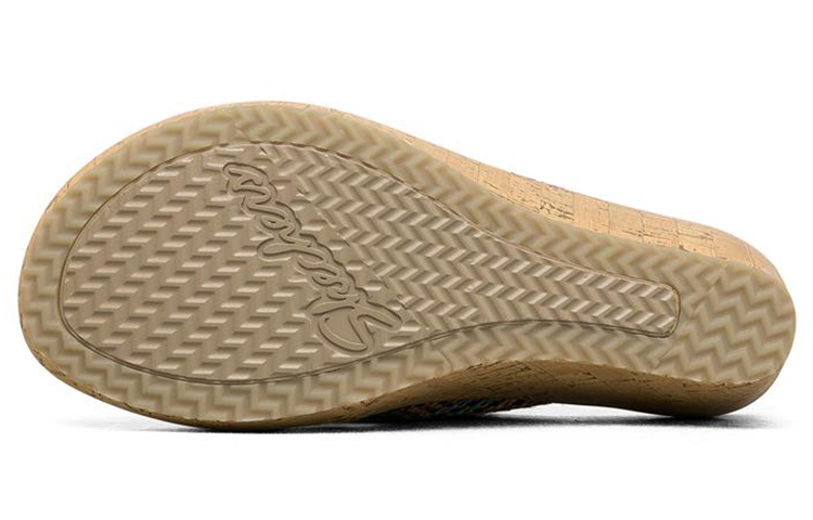 Shop (W) Selipar Wedge Fesyen Skechers Beverlee - Coklat Tan 38554-MLT