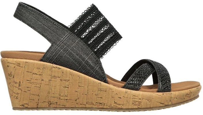 (W) Skechers Beverlee Fancy Sips 'Sandal Fesyen Hitam' 119200-BLK Order (W) Skechers Beverlee Fancy Sips 'Sandal Fesyen Hitam' 119200-BLK