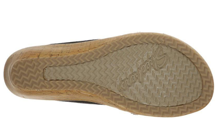 Shop (Women) Skechers Beverlee Fancy Sips 'Black Fashion Sandal' 119200-BLK